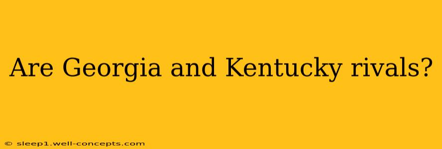 Are Georgia and Kentucky rivals?