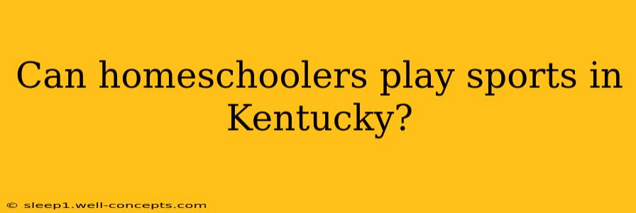 Can homeschoolers play sports in Kentucky?