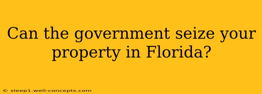 Can the government seize your property in Florida?