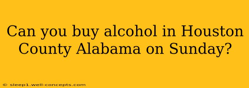 Can you buy alcohol in Houston County Alabama on Sunday?