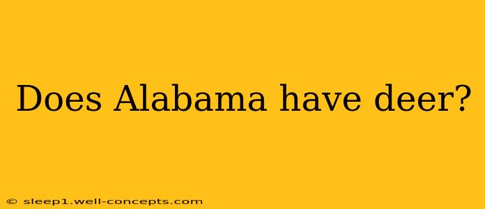 Does Alabama have deer?