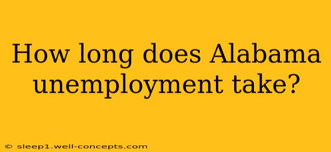 How long does Alabama unemployment take?