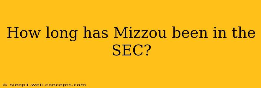 How long has Mizzou been in the SEC?