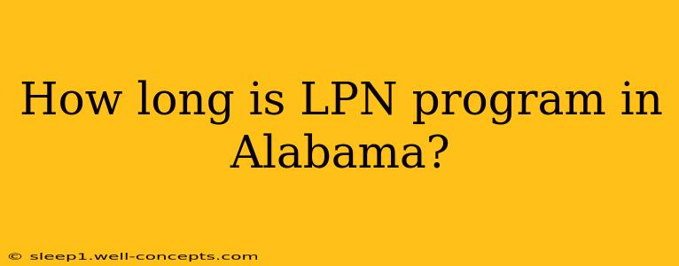 How long is LPN program in Alabama?