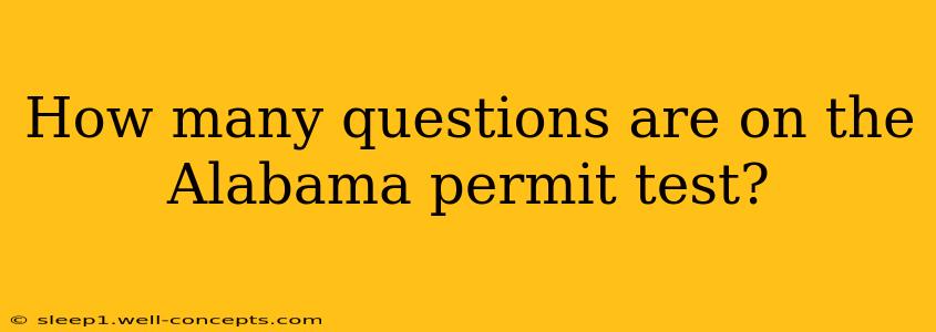 How many questions are on the Alabama permit test?