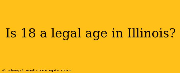 Is 18 a legal age in Illinois?