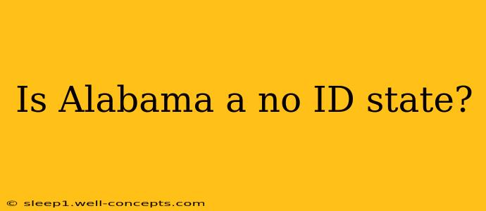 Is Alabama a no ID state?