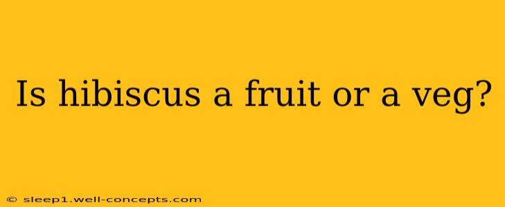 Is hibiscus a fruit or a veg?