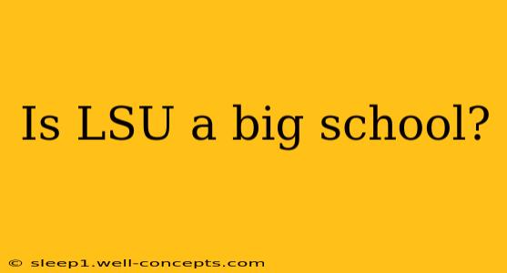 Is LSU a big school?