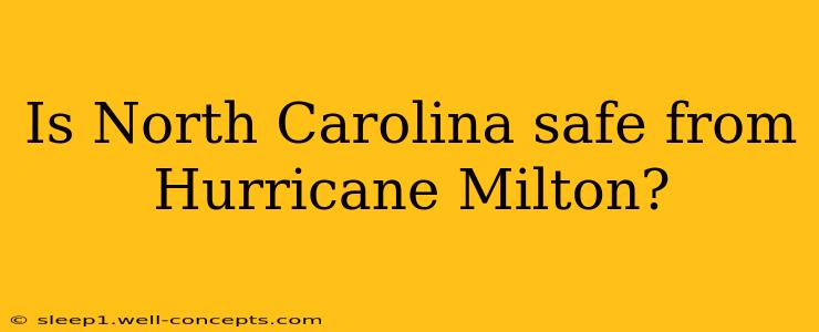 Is North Carolina safe from Hurricane Milton?