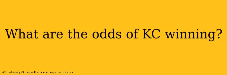 What are the odds of KC winning?