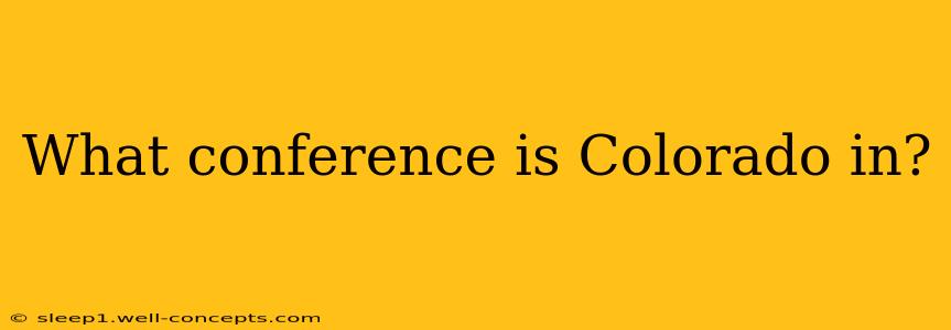 What conference is Colorado in?