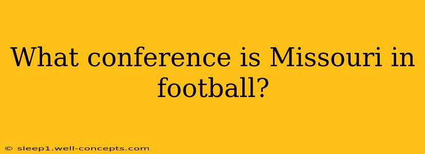 What conference is Missouri in football?