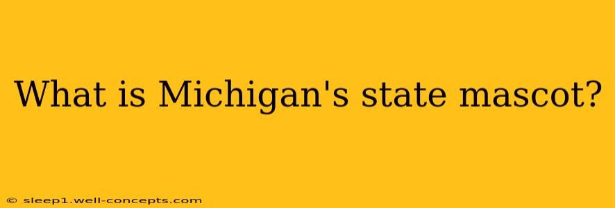 What is Michigan's state mascot?