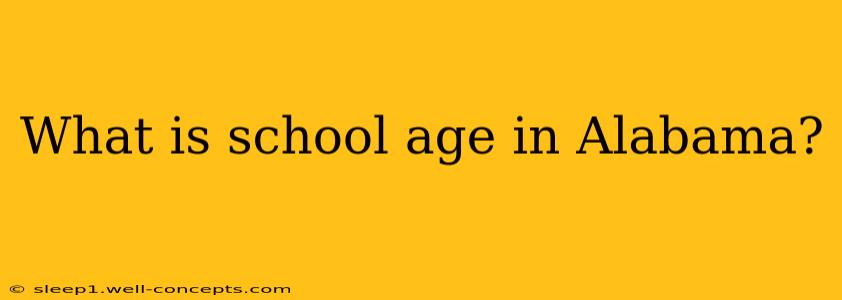 What is school age in Alabama?