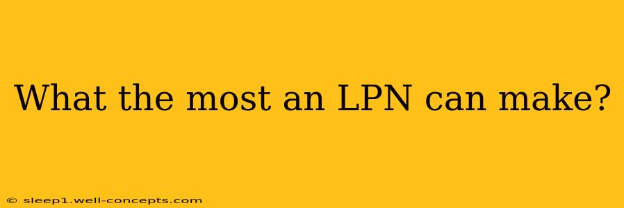 What the most an LPN can make?