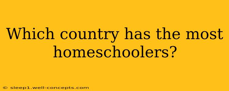 Which country has the most homeschoolers?