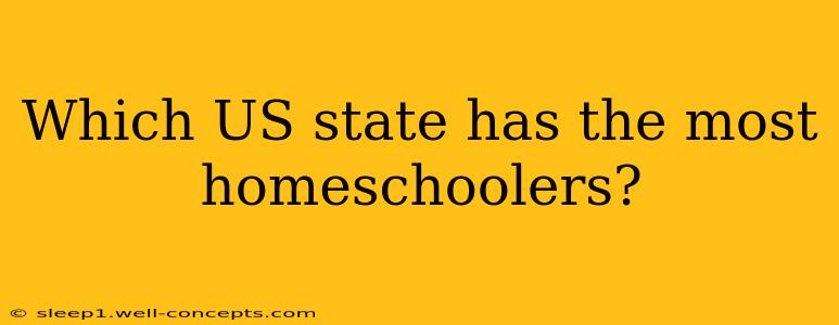 Which US state has the most homeschoolers?