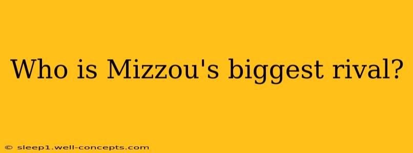 Who is Mizzou's biggest rival?