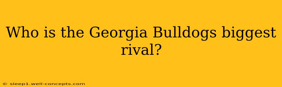 Who is the Georgia Bulldogs biggest rival?